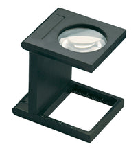 Load image into Gallery viewer, Small circular magnifying lens set in a black plastic casing, above a rectangular base.
