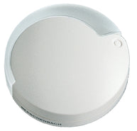 Load image into Gallery viewer, Circular magnifier with white fold-out case.
